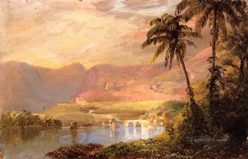 フレデリック エドウィン教会 Painting - 熱帯の風景 ハドソン川 フレデリック・エドウィン教会